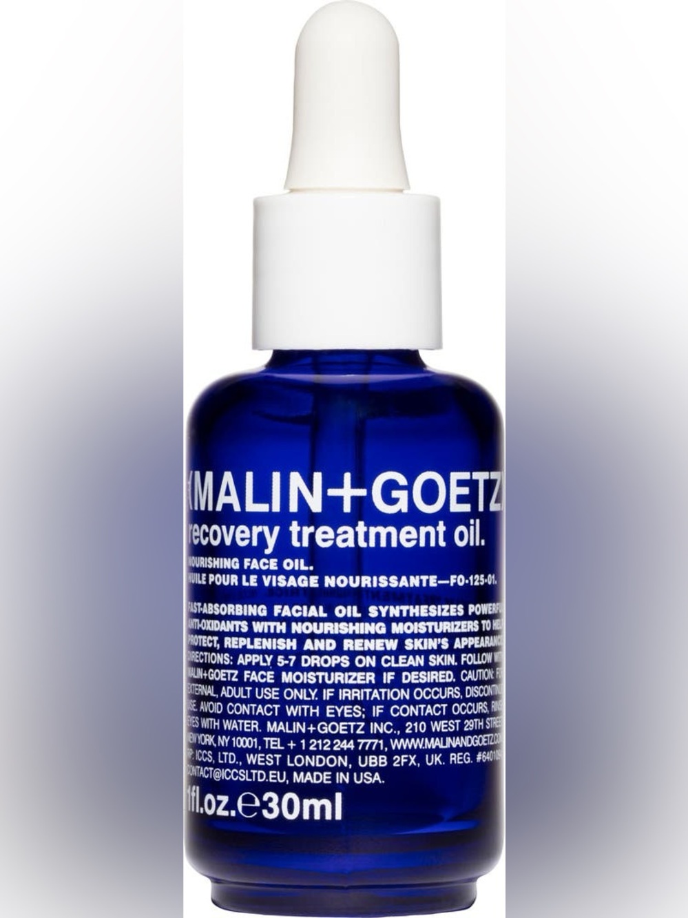 Malin + Goetz Recovery Treatment Oil Nourishing Face Oil 1oz NIB
